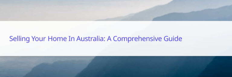 selling your home in Australia